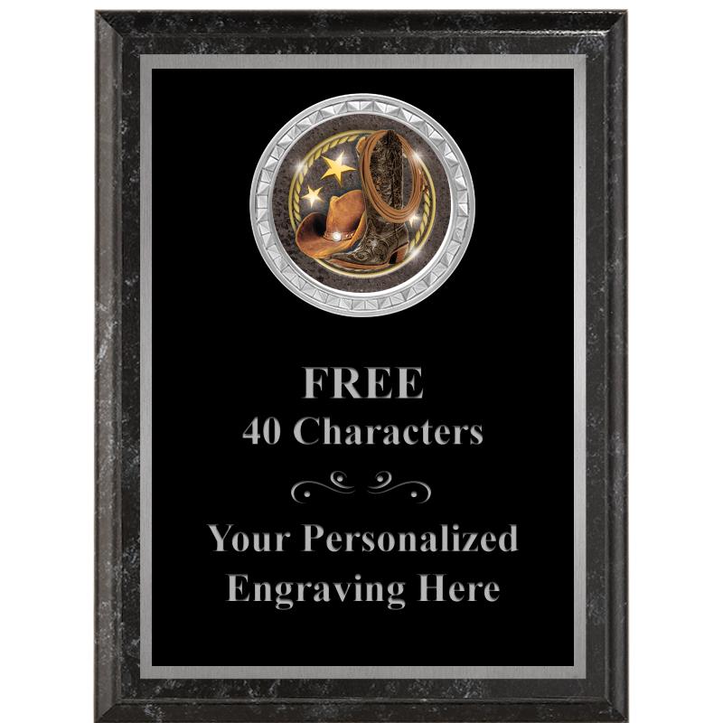 6X8 BLACK EXECUTIVE INS PLQ SV