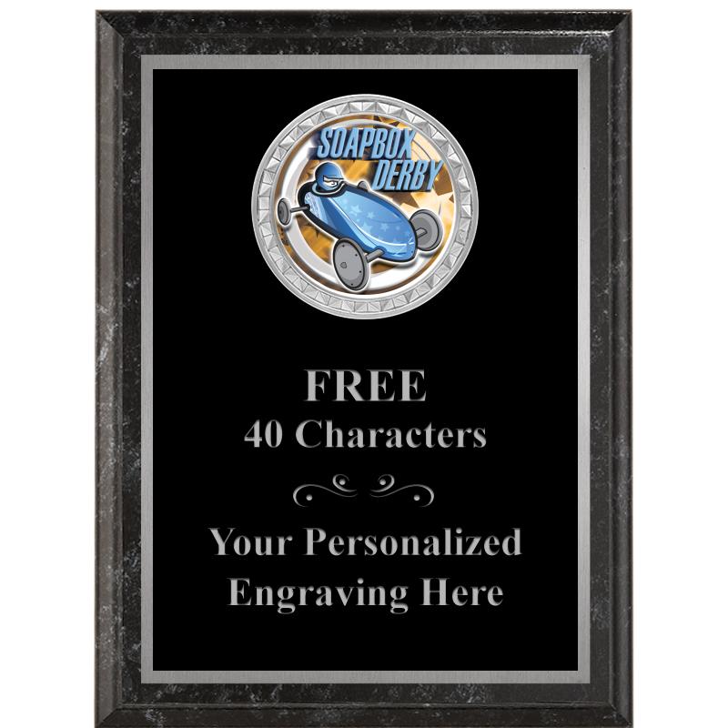 6X8 BLACK EXECUTIVE INS PLQ SV