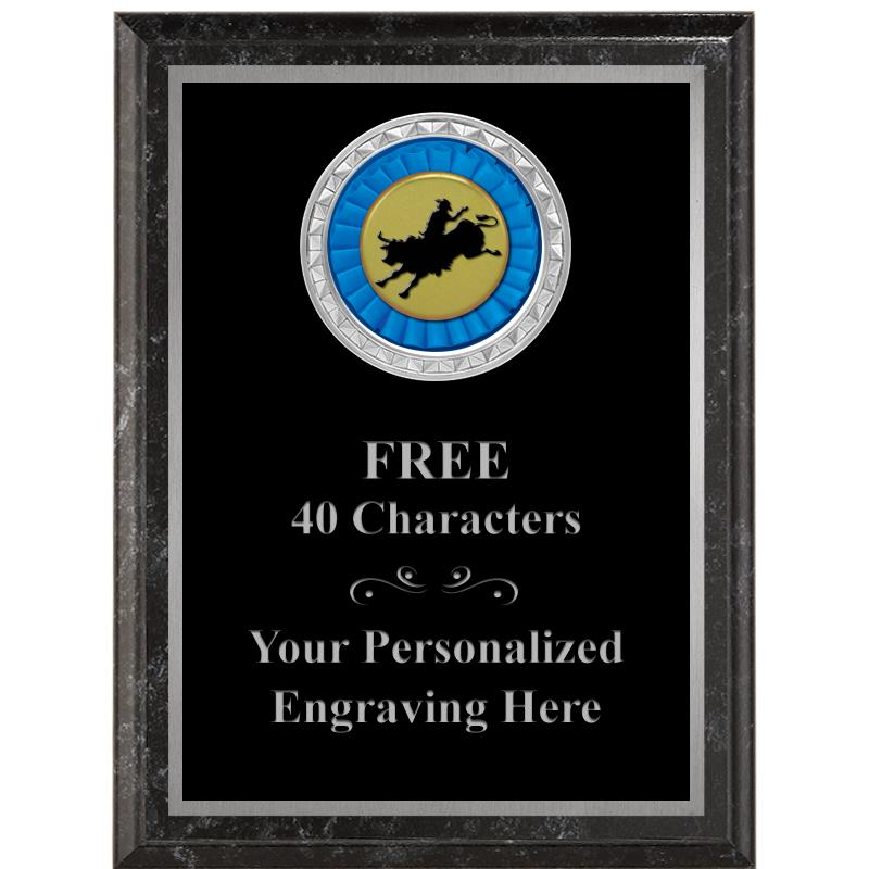 6X8 BLACK EXECUTIVE INS PLQ SV