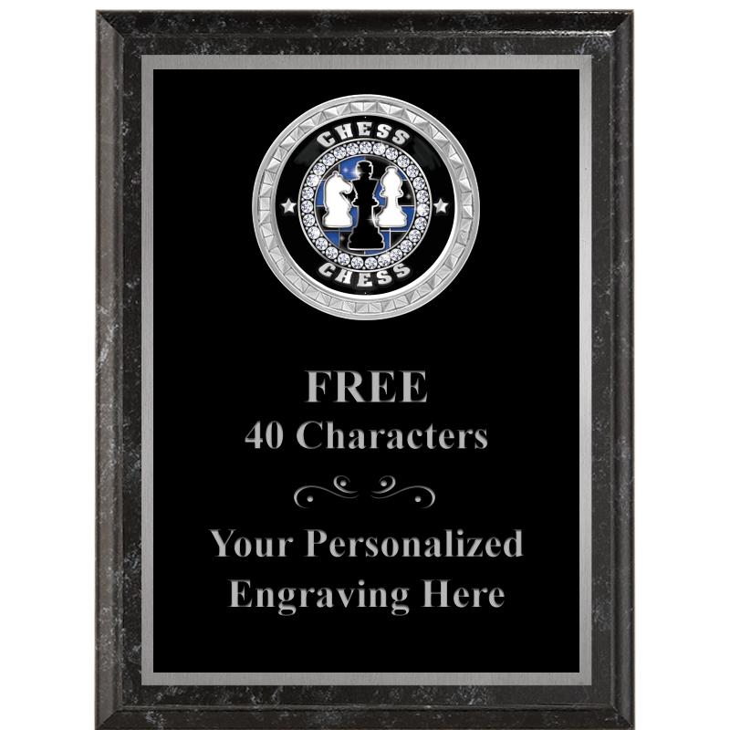 6X8 BLACK EXECUTIVE INS PLQ SV