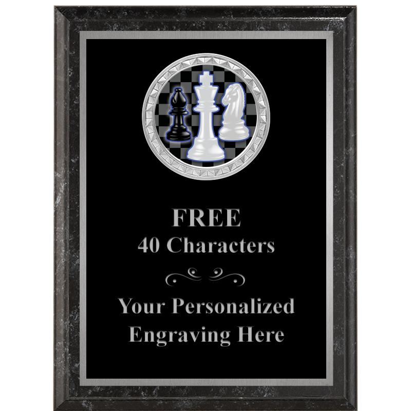 6X8 BLACK EXECUTIVE INS PLQ SV