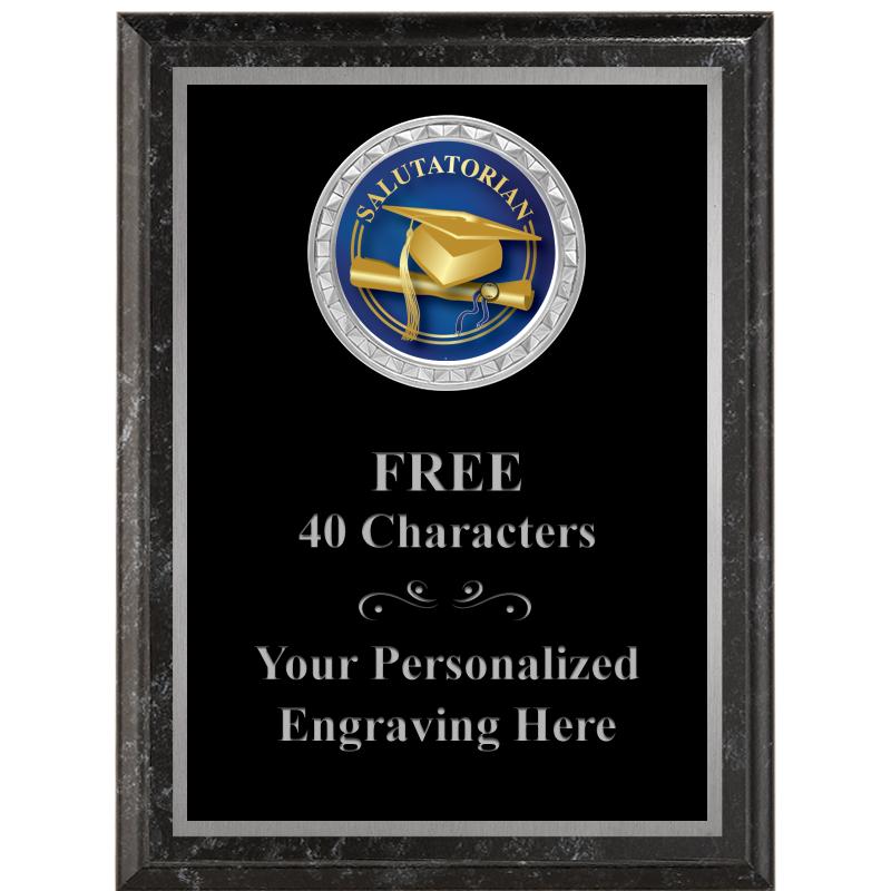 6X8 BLACK EXECUTIVE INS PLQ SV