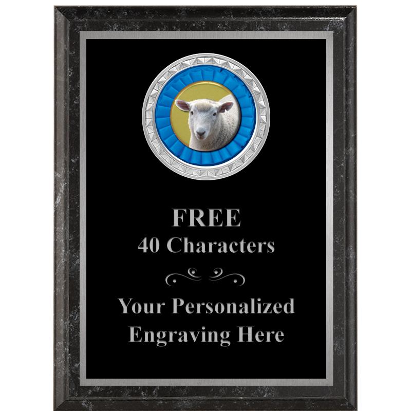 6X8 BLACK EXECUTIVE INS PLQ SV