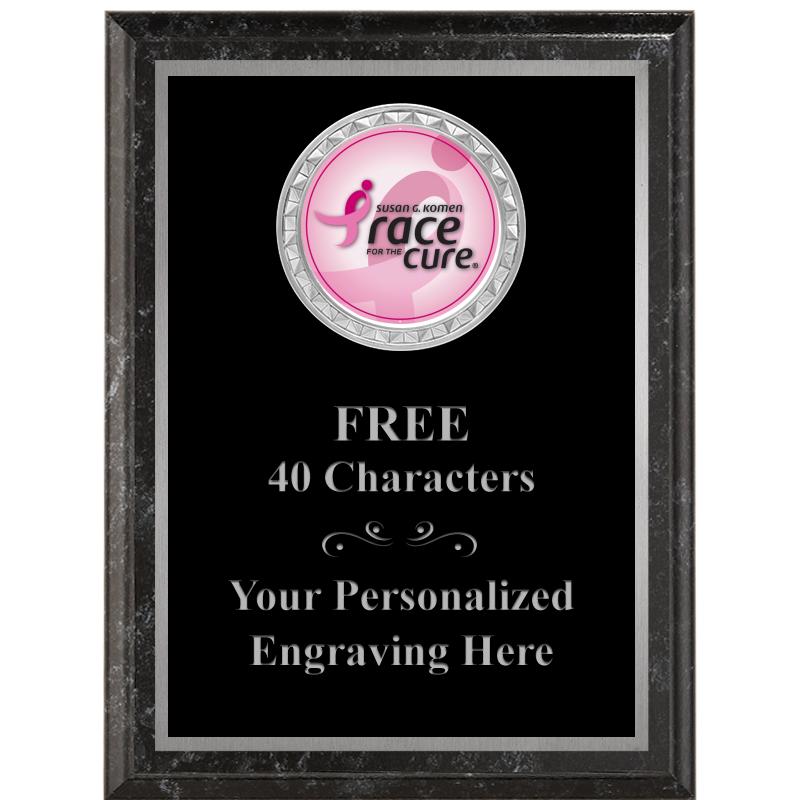 6X8 BLACK EXECUTIVE INS PLQ SV