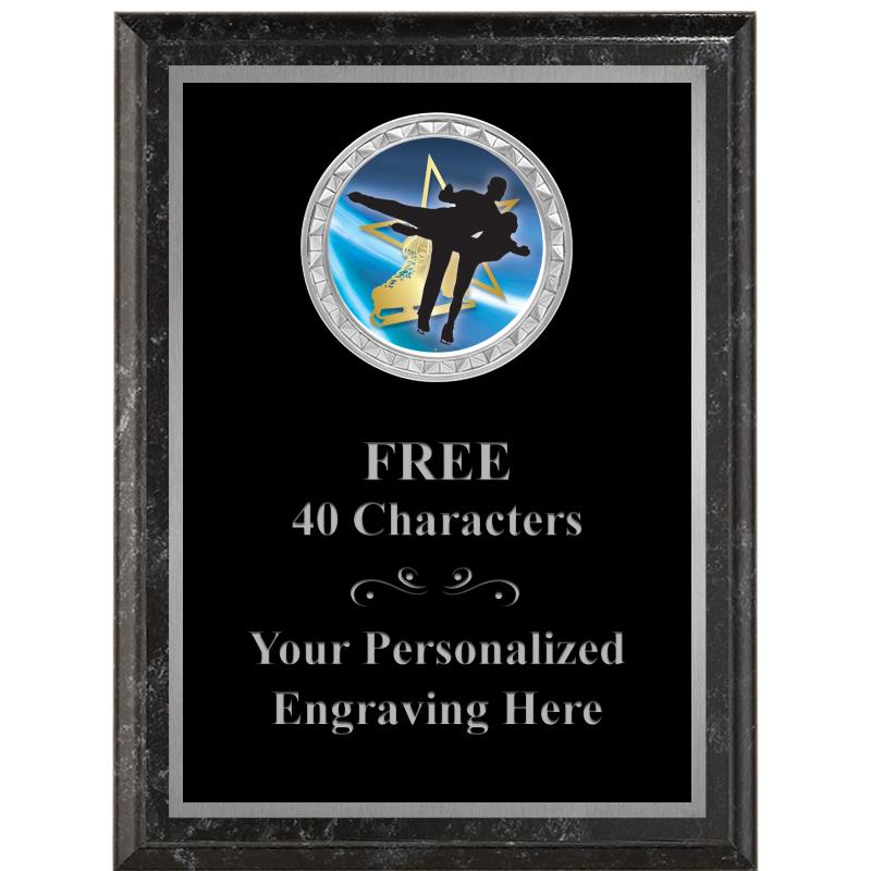 6X8 BLACK EXECUTIVE INS PLQ SV