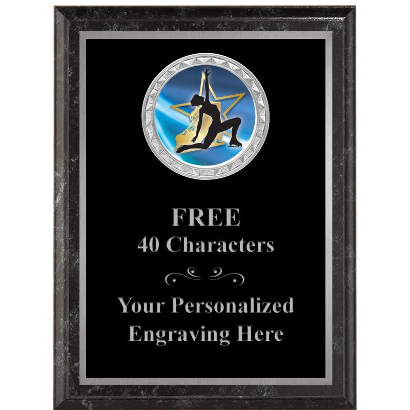 6X8 BLACK EXECUTIVE INS PLQ SV