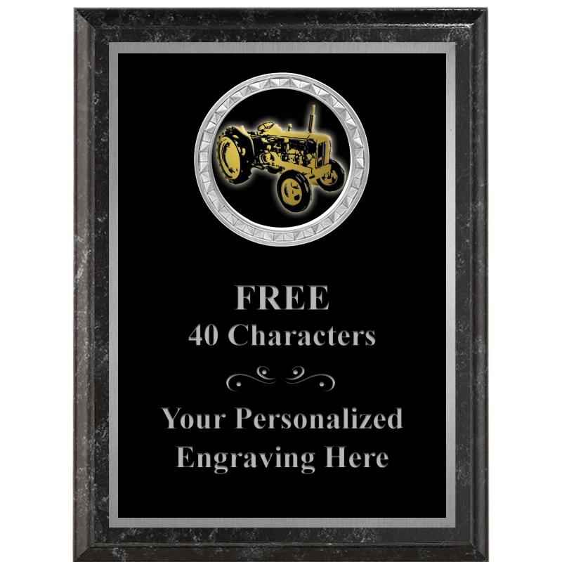 6X8 BLACK EXECUTIVE INS PLQ SV