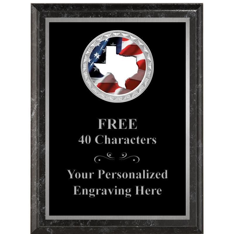 6X8 BLACK EXECUTIVE INS PLQ SV