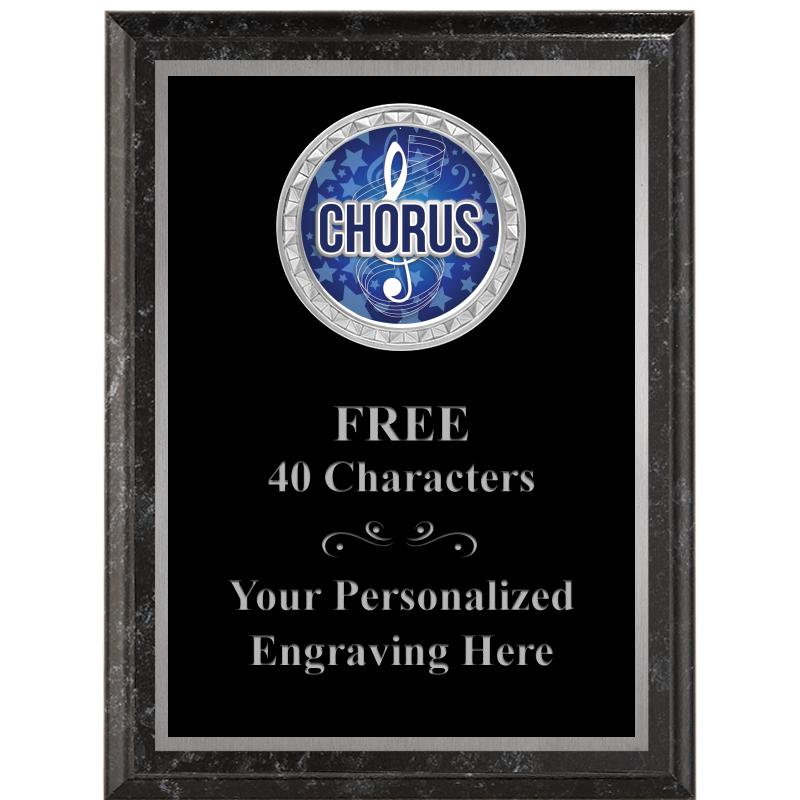 6X8 BLACK EXECUTIVE INS PLQ SV