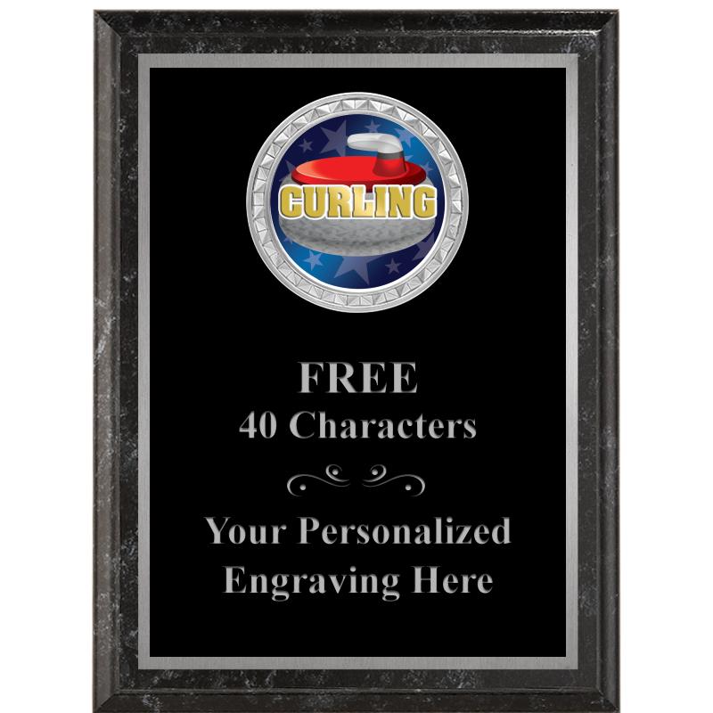 6X8 BLACK EXECUTIVE INS PLQ SV