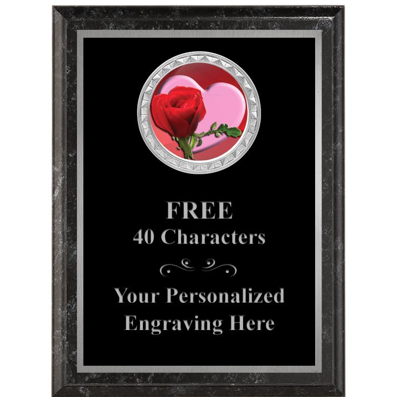 6X8 BLACK EXECUTIVE INS PLQ SV