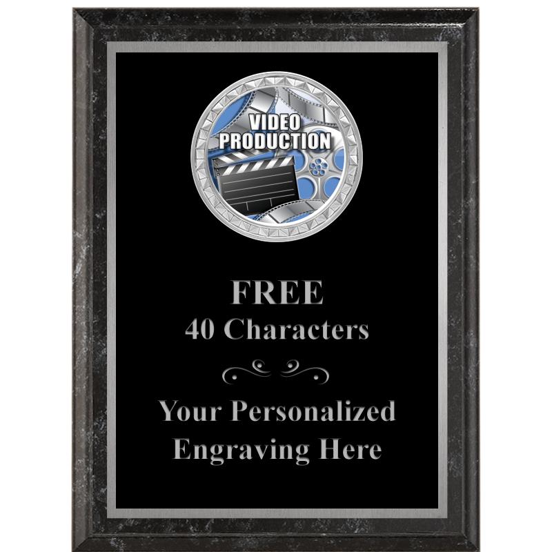 6X8 BLACK EXECUTIVE INS PLQ SV