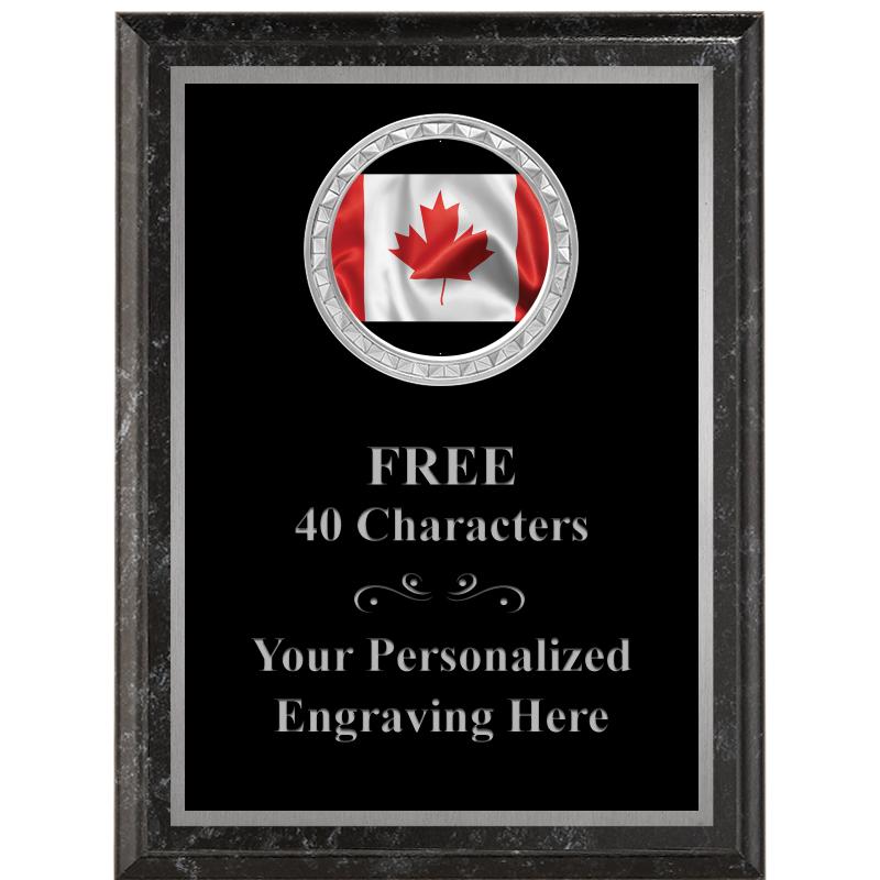 6X8 BLACK EXECUTIVE INS PLQ SV