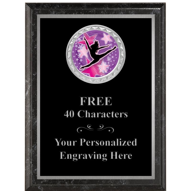 6X8 BLACK EXECUTIVE INS PLQ SV