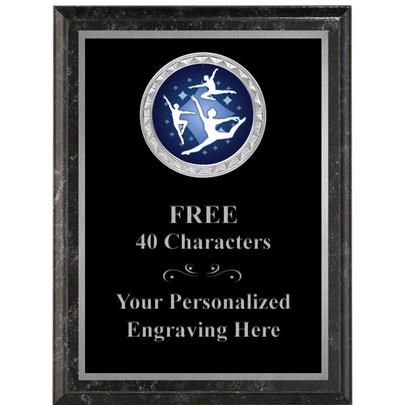 6X8 BLACK EXECUTIVE INS PLQ SV