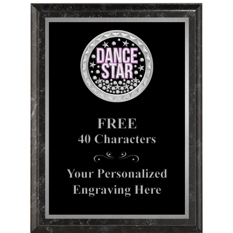 6X8 BLACK EXECUTIVE INS PLQ SV