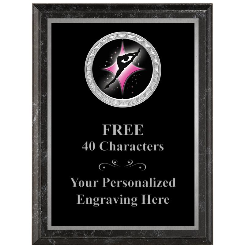 6X8 BLACK EXECUTIVE INS PLQ SV