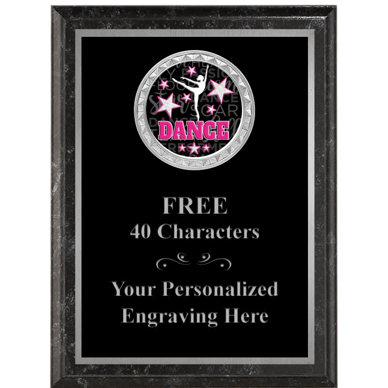 6X8 BLACK EXECUTIVE INS PLQ SV