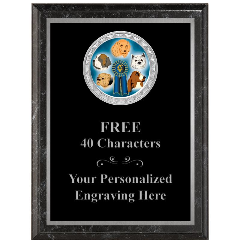 6X8 BLACK EXECUTIVE INS PLQ SV