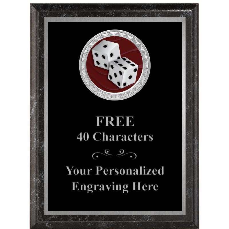 6X8 BLACK EXECUTIVE INS PLQ SV