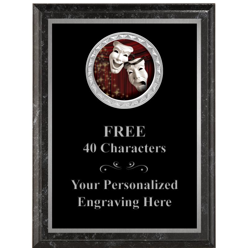 6X8 BLACK EXECUTIVE INS PLQ SV