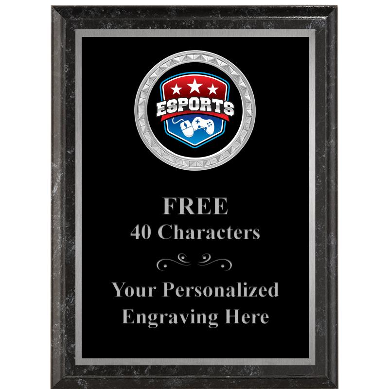 6X8 BLACK EXECUTIVE INS PLQ SV