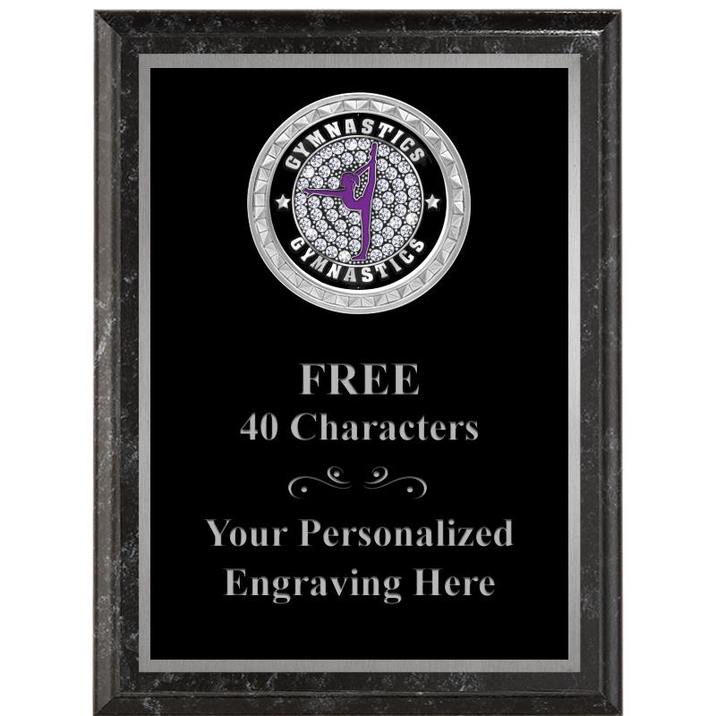 6X8 BLACK EXECUTIVE INS PLQ SV