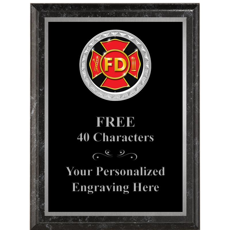 6X8 BLACK EXECUTIVE INS PLQ SV