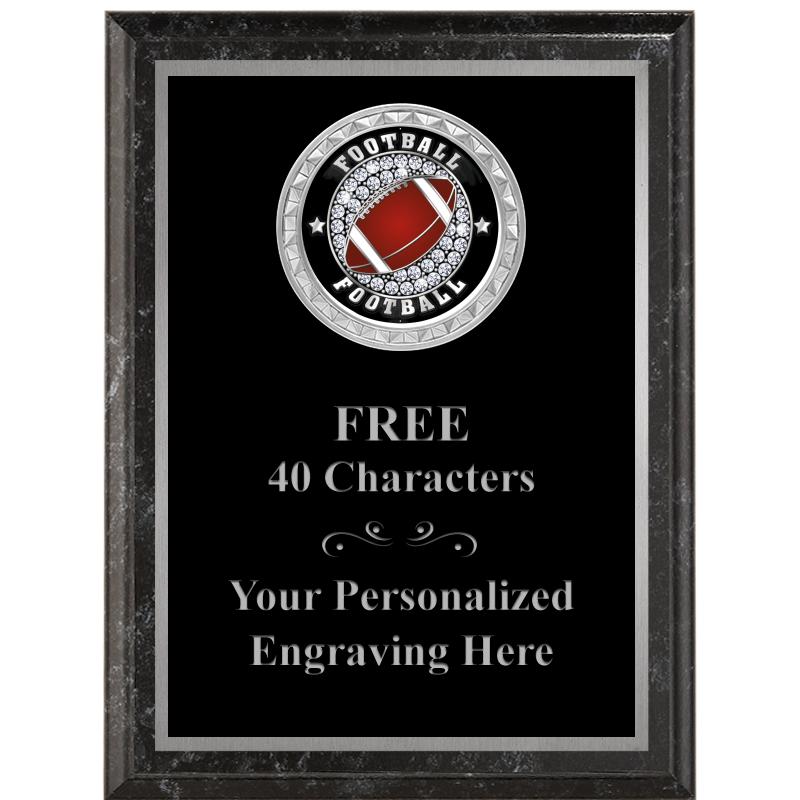 6X8 BLACK EXECUTIVE INS PLQ SV