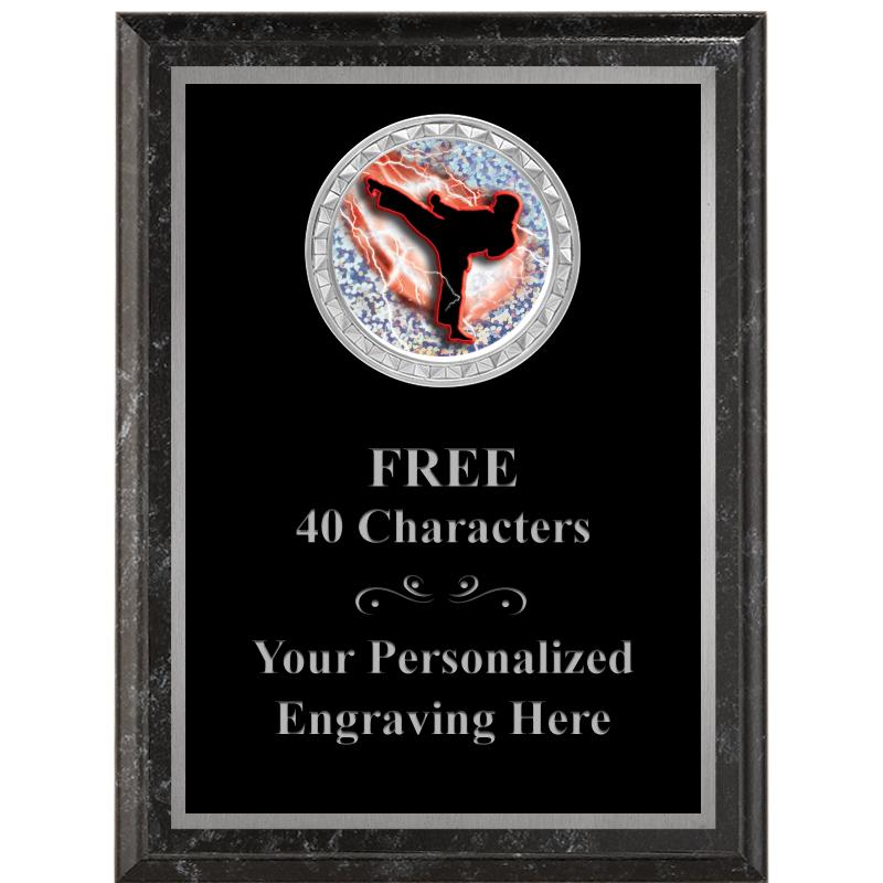 6X8 BLACK EXECUTIVE INS PLQ SV