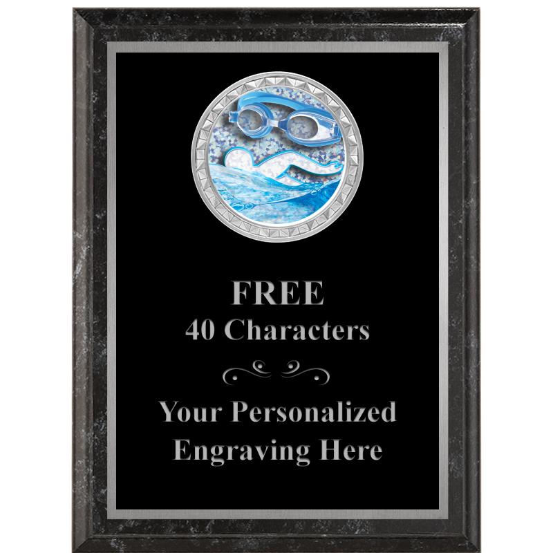 6X8 BLACK EXECUTIVE INS PLQ SV