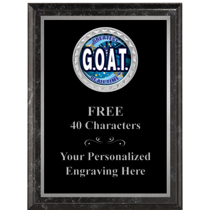 6X8 BLACK EXECUTIVE INS PLQ SV