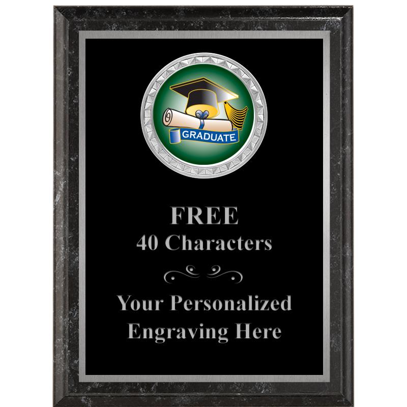 6X8 BLACK EXECUTIVE INS PLQ SV