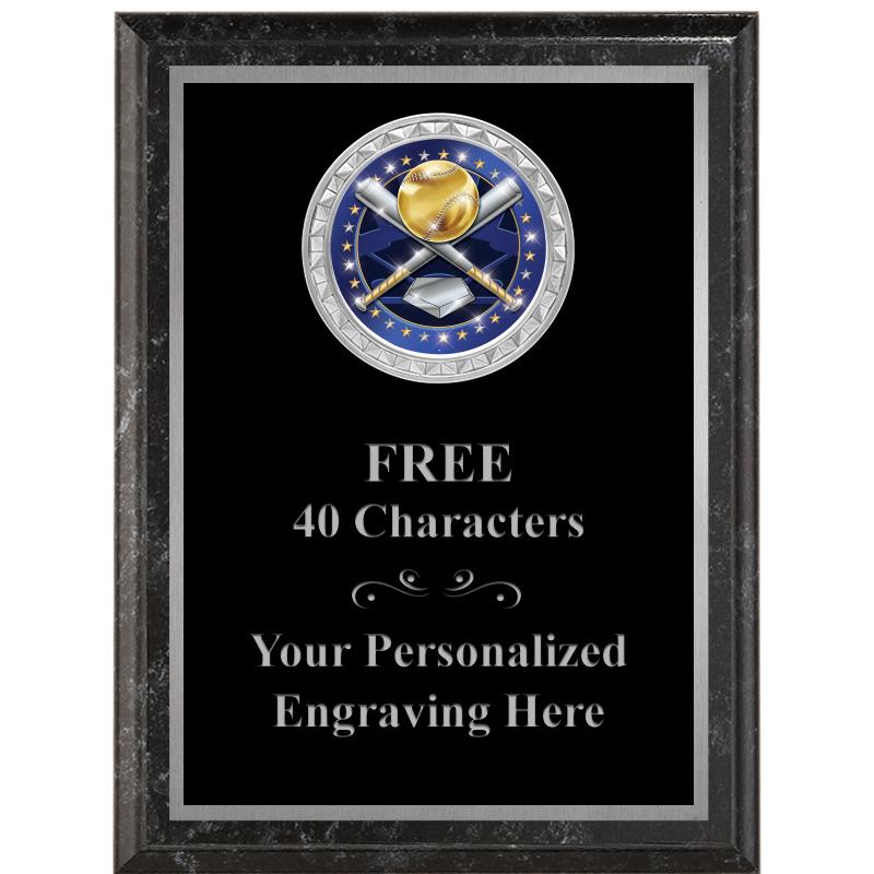 6X8 BLACK EXECUTIVE INS PLQ SV