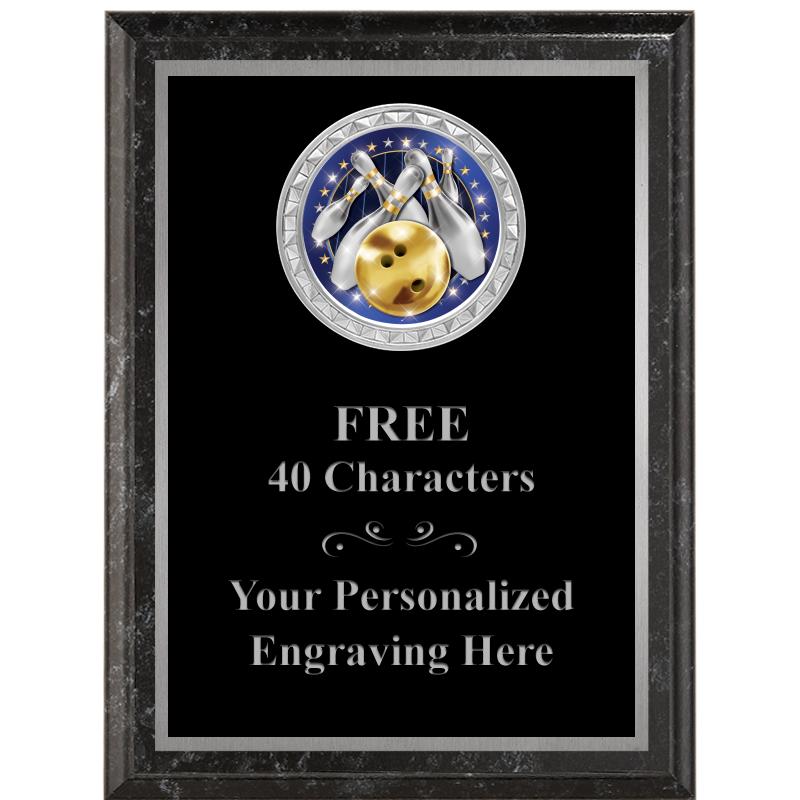 6X8 BLACK EXECUTIVE INS PLQ SV