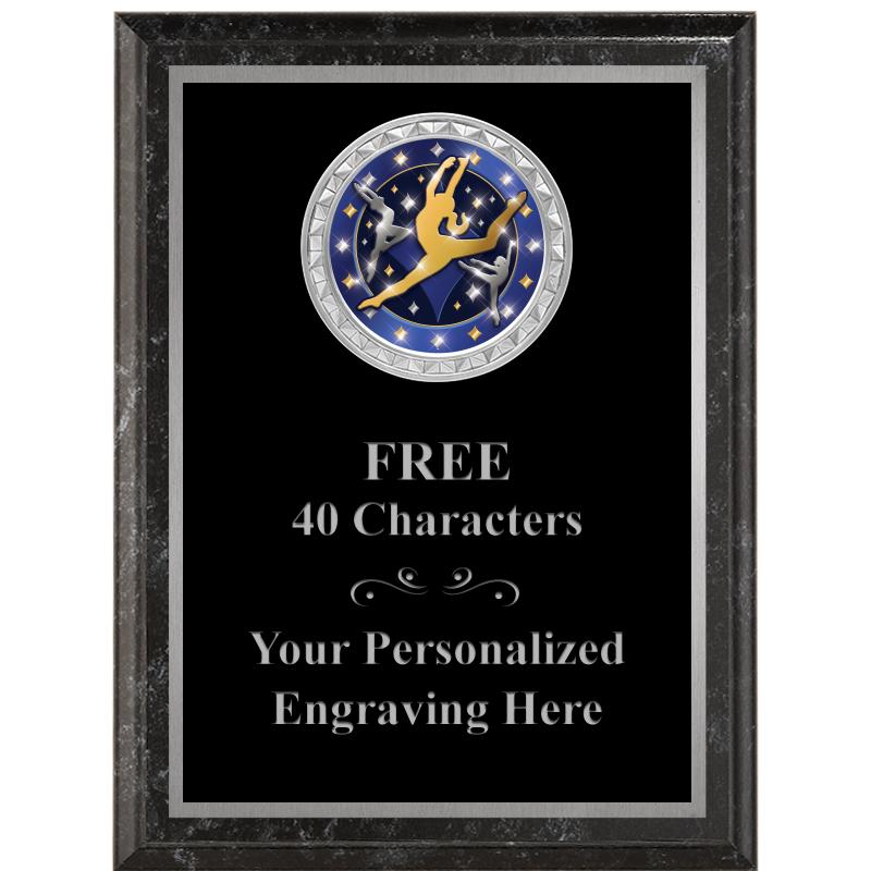 6X8 BLACK EXECUTIVE INS PLQ SV