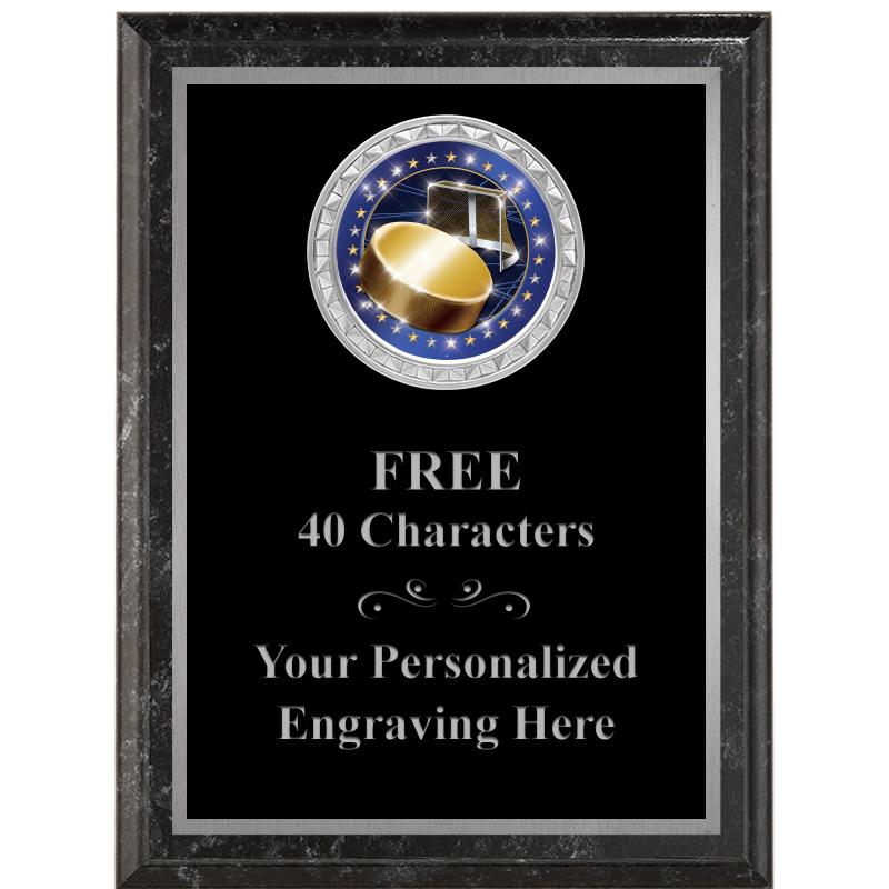 6X8 BLACK EXECUTIVE INS PLQ SV