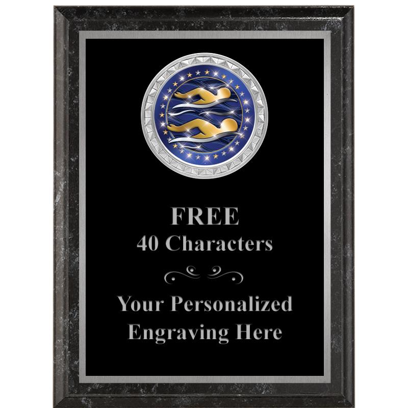 6X8 BLACK EXECUTIVE INS PLQ SV