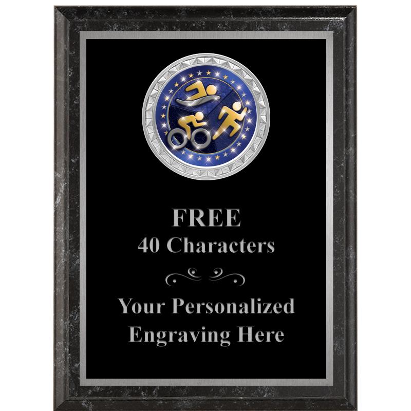 6X8 BLACK EXECUTIVE INS PLQ SV