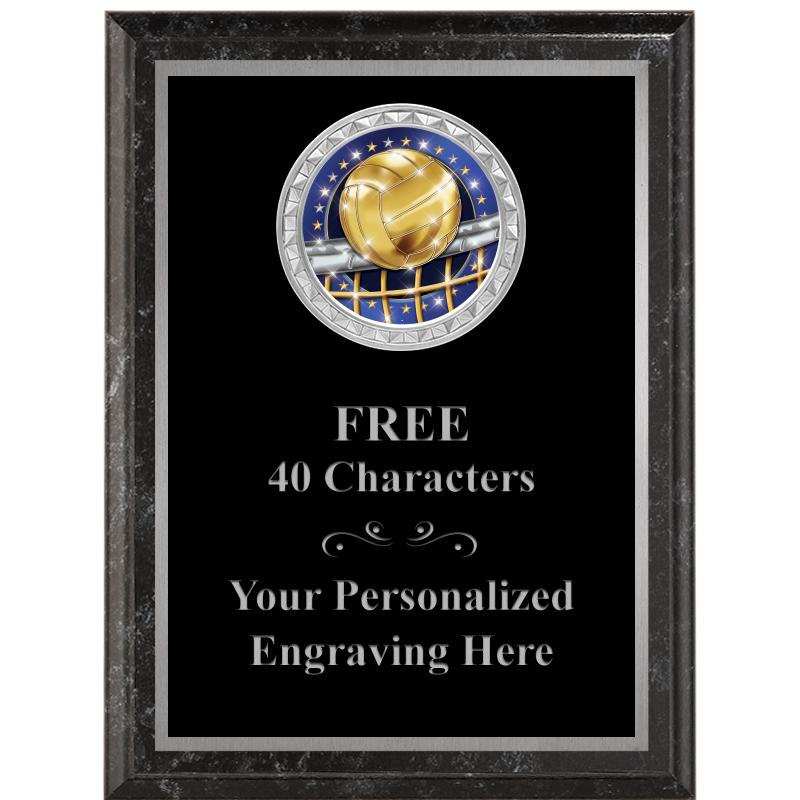 6X8 BLACK EXECUTIVE INS PLQ SV