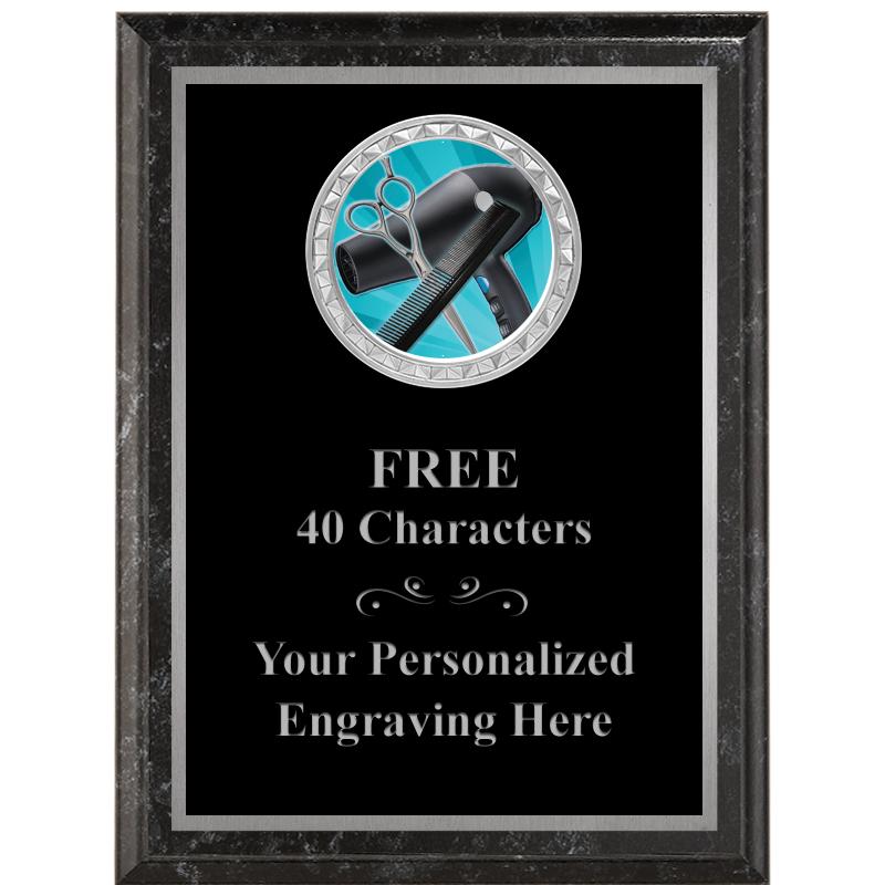 6X8 BLACK EXECUTIVE INS PLQ SV