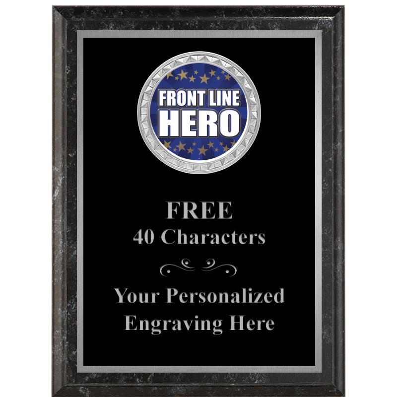 6X8 BLACK EXECUTIVE INS PLQ SV