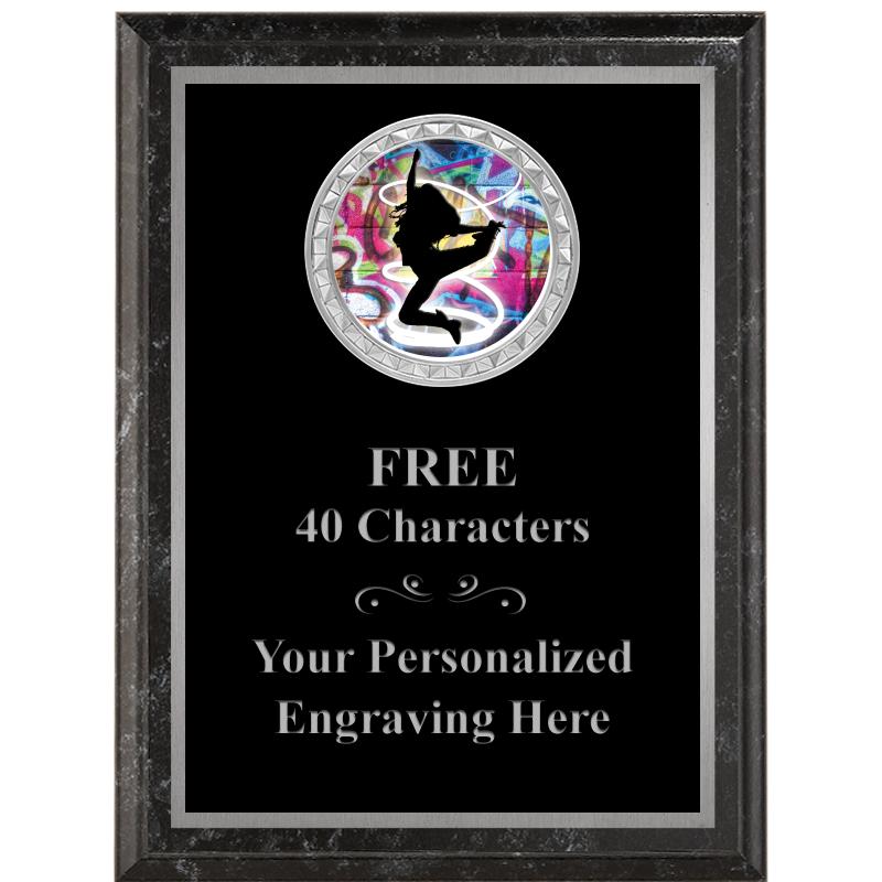 6X8 BLACK EXECUTIVE INS PLQ SV