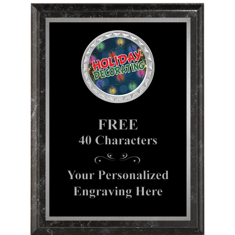 6X8 BLACK EXECUTIVE INS PLQ SV