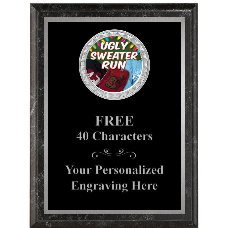 6X8 BLACK EXECUTIVE INS PLQ SV