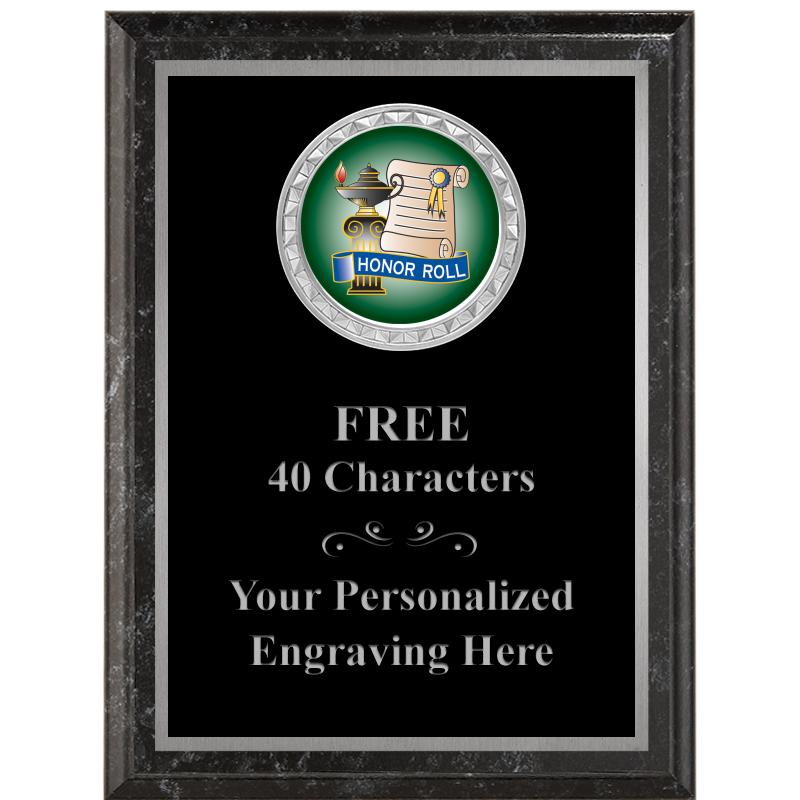 6X8 BLACK EXECUTIVE INS PLQ SV