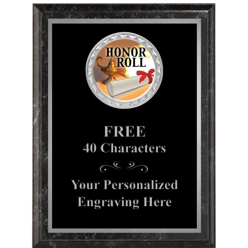 6X8 BLACK EXECUTIVE INS PLQ SV