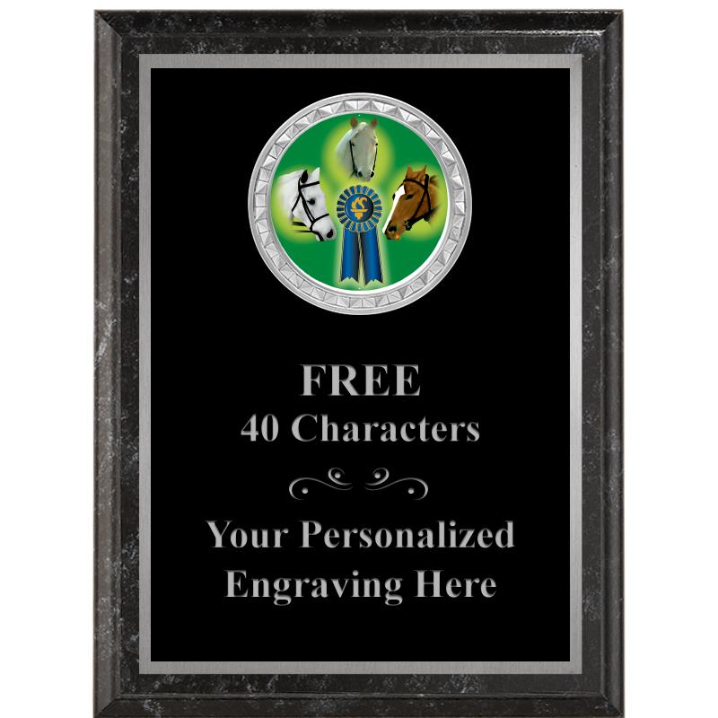 6X8 BLACK EXECUTIVE INS PLQ SV