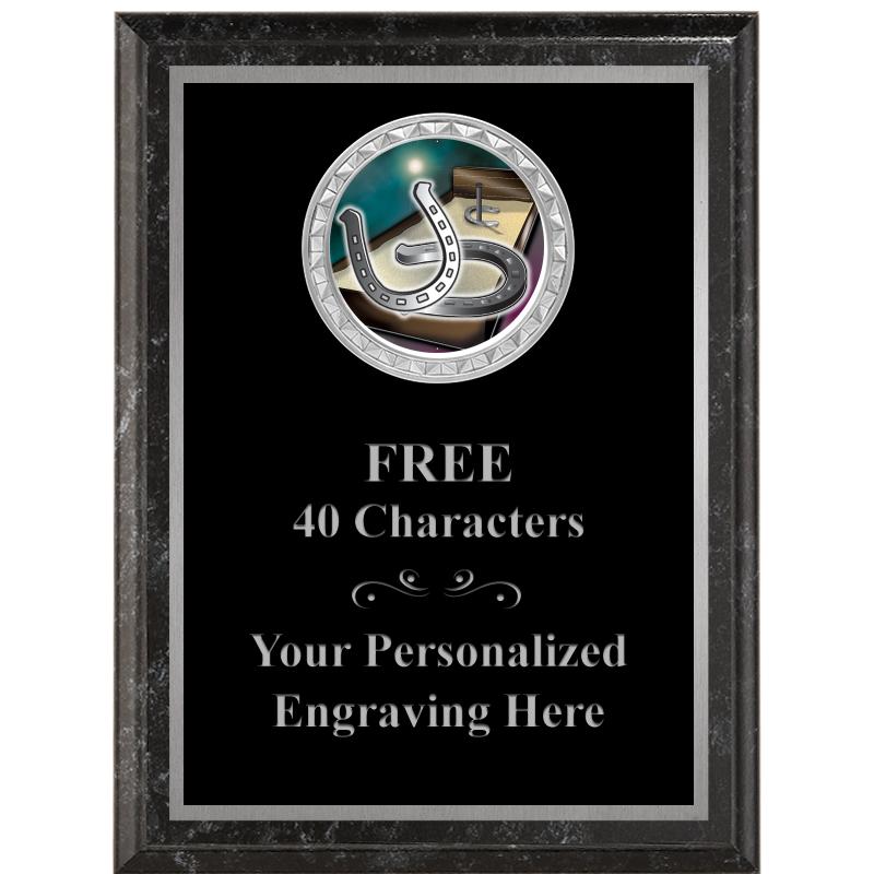 6X8 BLACK EXECUTIVE INS PLQ SV