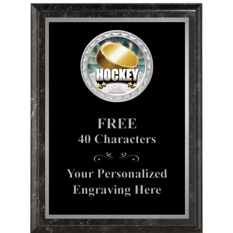 6X8 BLACK EXECUTIVE INS PLQ SV